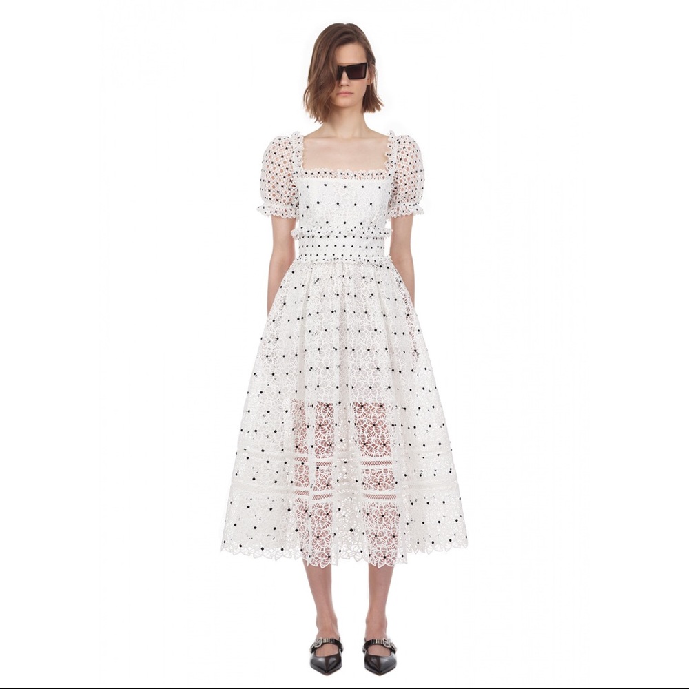 NWT Self Portrait Lace Midi Dress